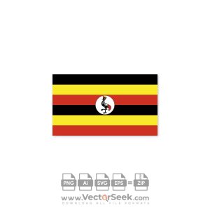 Uganda Flag Vector