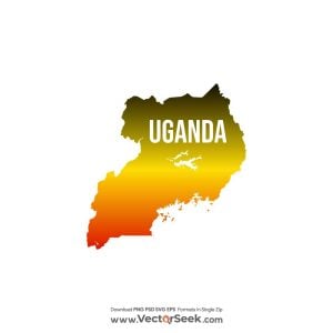 Uganda Map Vector