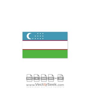 Uzbekistan Flag Vector