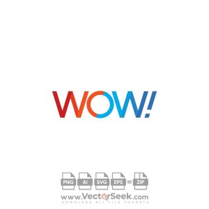 WOW! (Wide Open West) Logo Vector