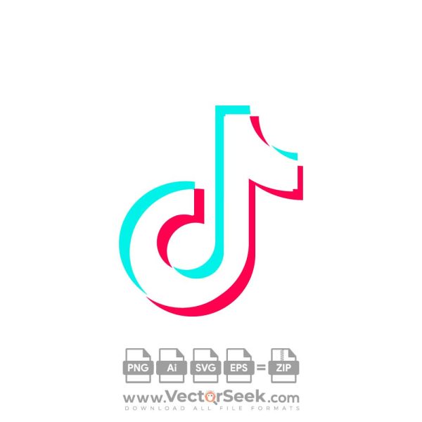 White TikTok Icon Vector - (.Ai .PNG .SVG .EPS Free Download)