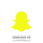 Yellow Snapchat Icon Vector