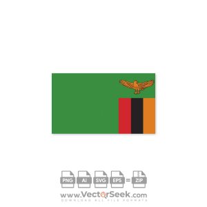 Zambia Flag Vector