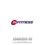 24 Hour Fitness Logo Vector