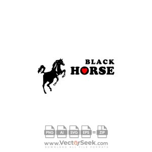 Black Horse Logo Vector