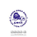 Blue Lion Logo Vector