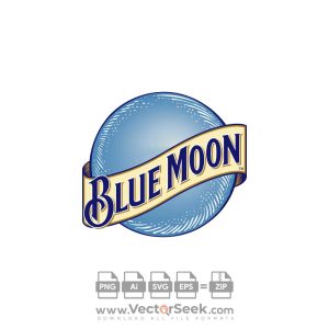 Blue Moon Logo Vector