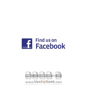 Find us on Facebook Logo Vector