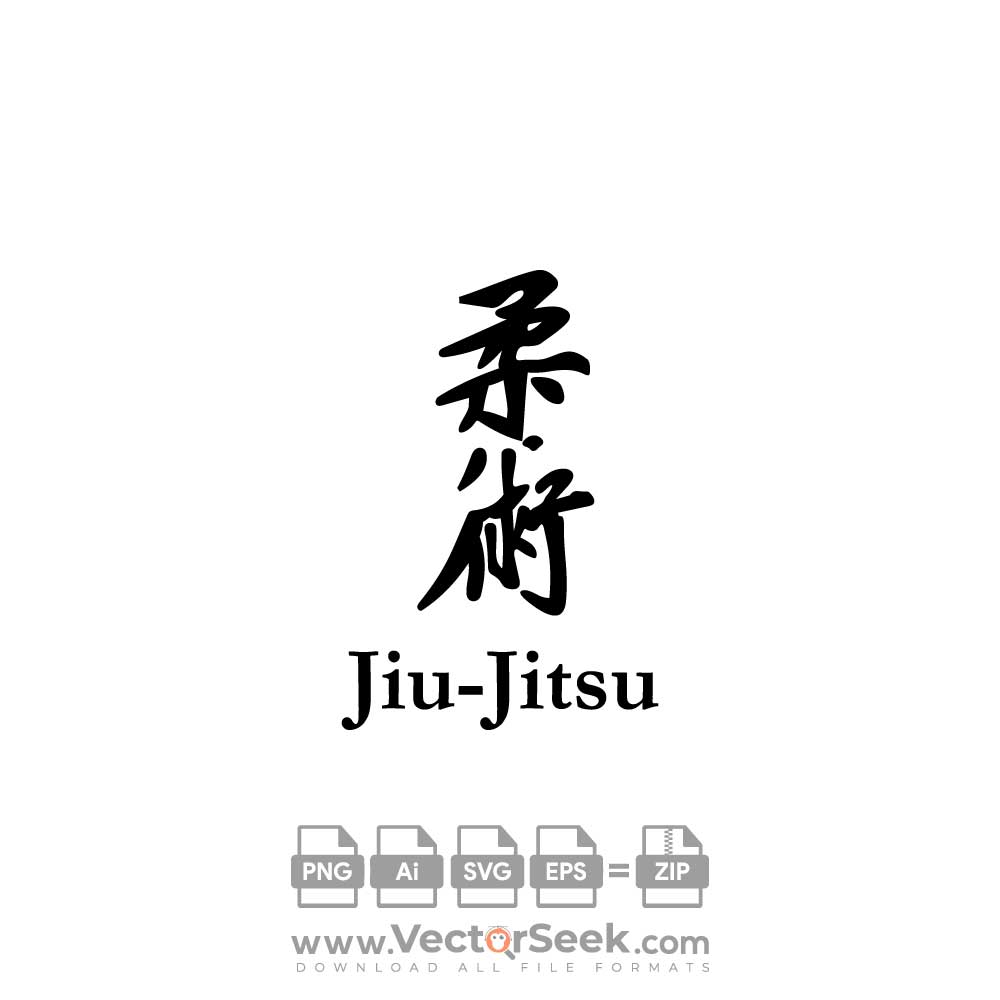 jiu jitsu logo vector