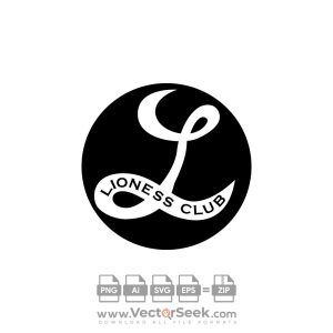 Lioness Club Logo Vector