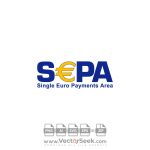 The Single Euro Payments Area SEPA Logo Vector