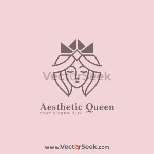 Aesthetic Queen Logo Vector