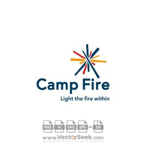 Camp Fire Logo Vector