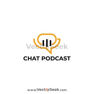 Chat Podcast Logo Vector