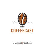 Coffee Cast Logo Vector