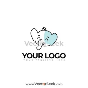 Cute Elephant Logo 01