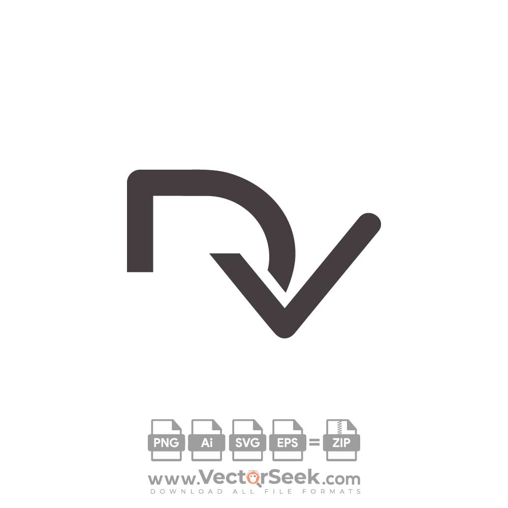 Dv d v watercolor letter logo design Royalty Free Vector