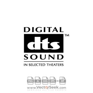 Digital DTS Sound Logo Vector