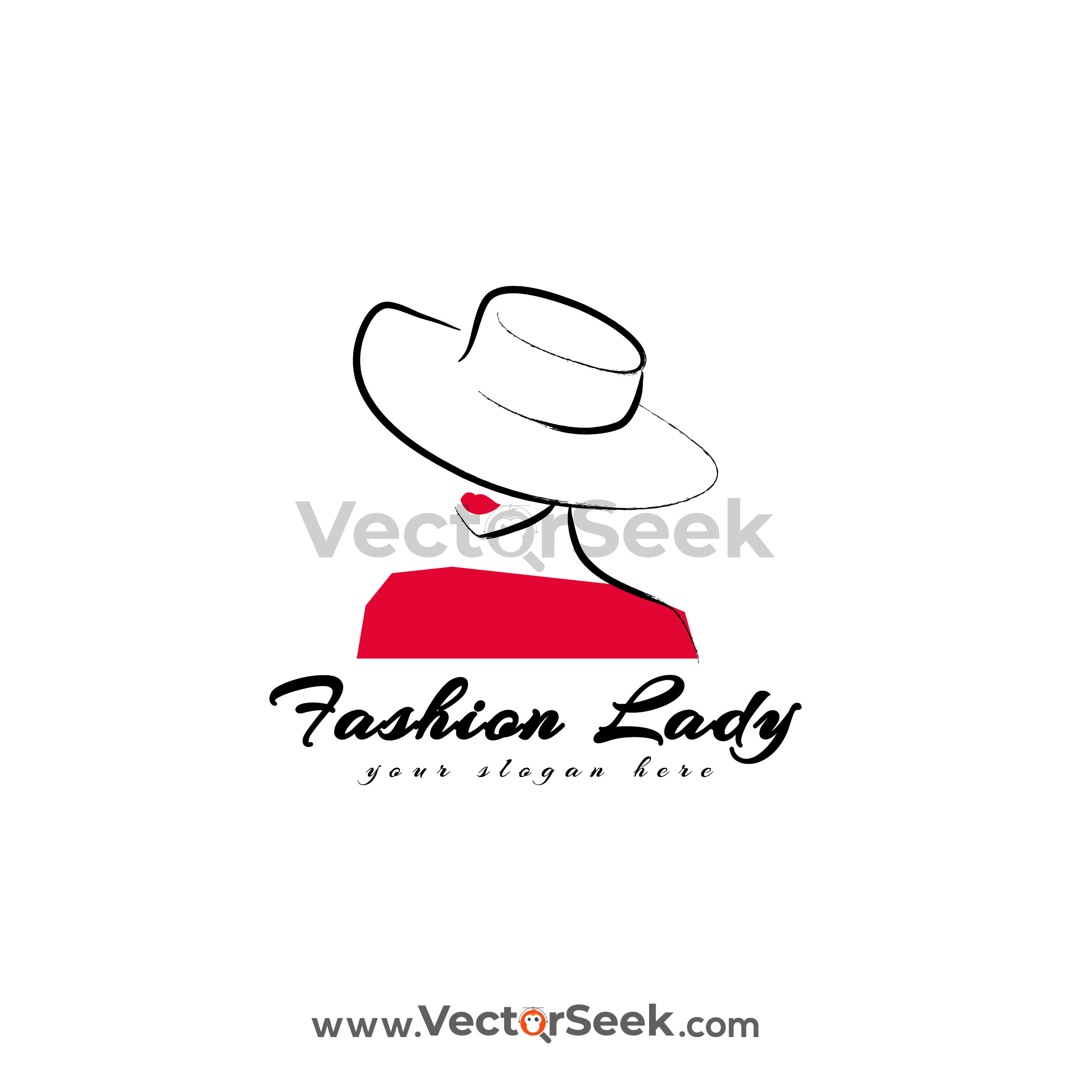 Fashion Lady Logo Vector - (.Ai .PNG .SVG .EPS Free Download)