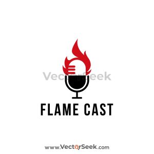 Flame Cast Logo Vector