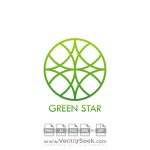 Green Star Logo Vector