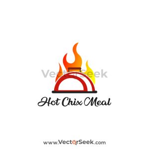 Hot Chix Meal Logo Vector