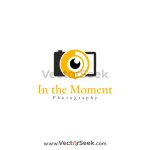 In the Moment Photography Logo Vector