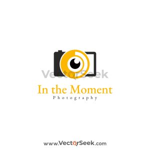 In the Moment Photography Logo Vector