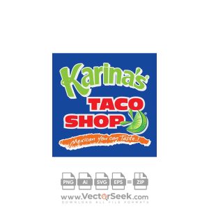 Karina’s Taco Shop Logo Vector
