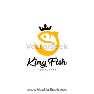 King Fish Restaurant Logo Vector
