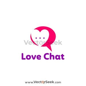 Love Chat Logo Vector
