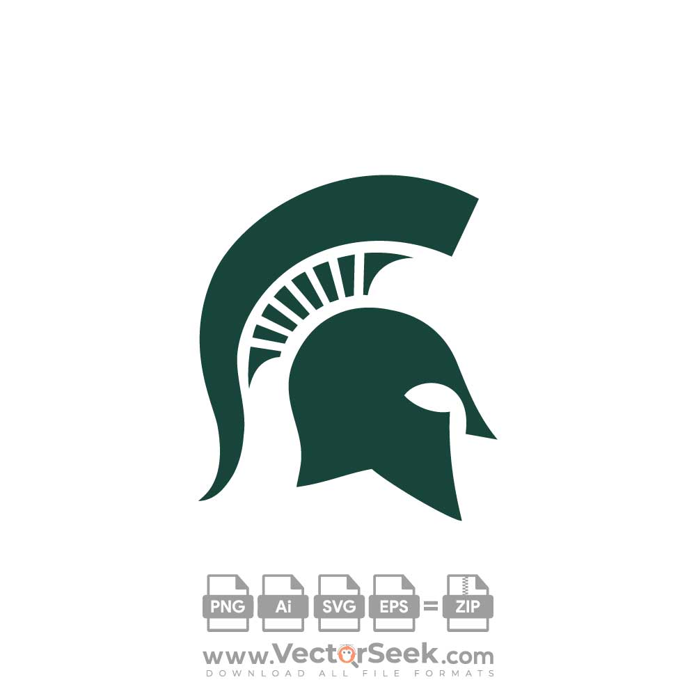 Michigan State University Spartan Helmet Logo Vector (.Ai .PNG .SVG