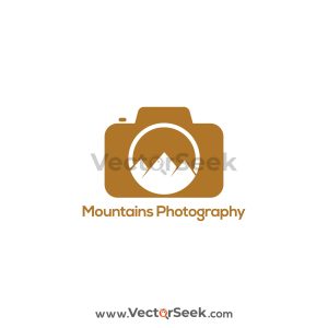 Mountains Photography Logo Vector