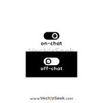 On Chat Off Chat Logo Vector