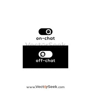 On Chat Off Chat Logo Vector