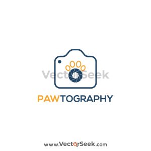 Pawtography Logo Vector