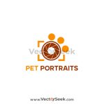 Pet Portraits Logo Vector