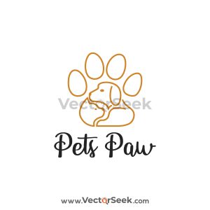 Pets Paw Logo Vector