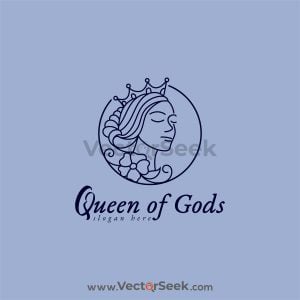 Queen of Gods Logo Vector