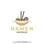 Ramen Noodles Logo Vector