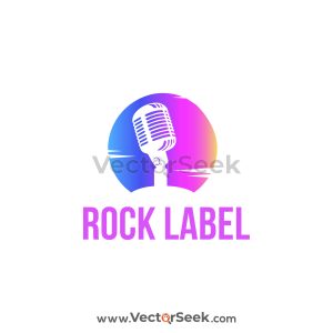Rock Label Logo Vector