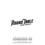 Round Table Pizza Royalty Script Logo Vector