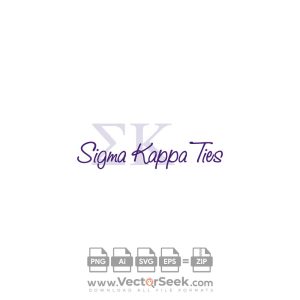 Sigma Kappa Ties Logo Vector