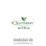 SleepTherapy Mattress Logo Vector