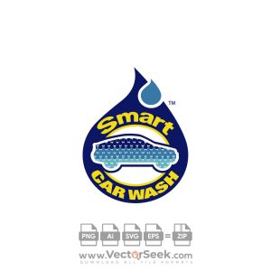 Smart Car Wash Logo Vector