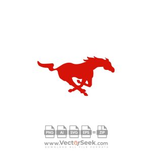 Southern Methodist Mustangs Logo Vector