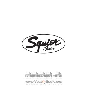 Squier by Fender Logo Vector