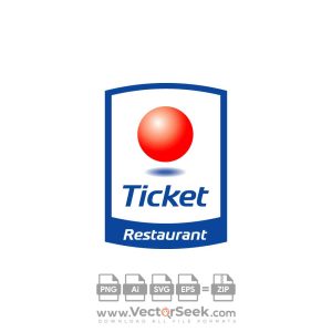 Ticket Restaurant Logo Vector