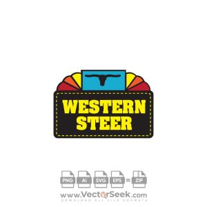 Western Steer Logo Vector