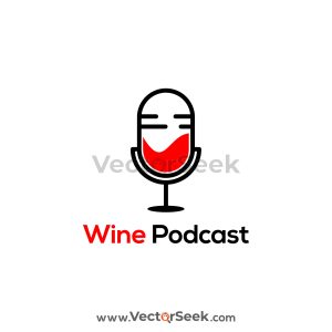 Wine Podcast Logo Vector